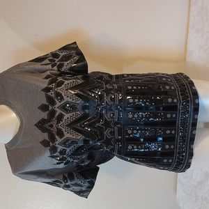 DSQUARED2, short sleeve, decorated top. Size S. Like new condition. NWOT